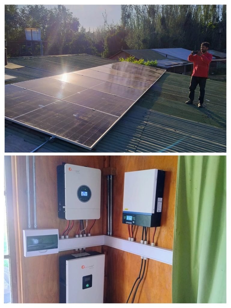 Instalación residencial de dos pisos