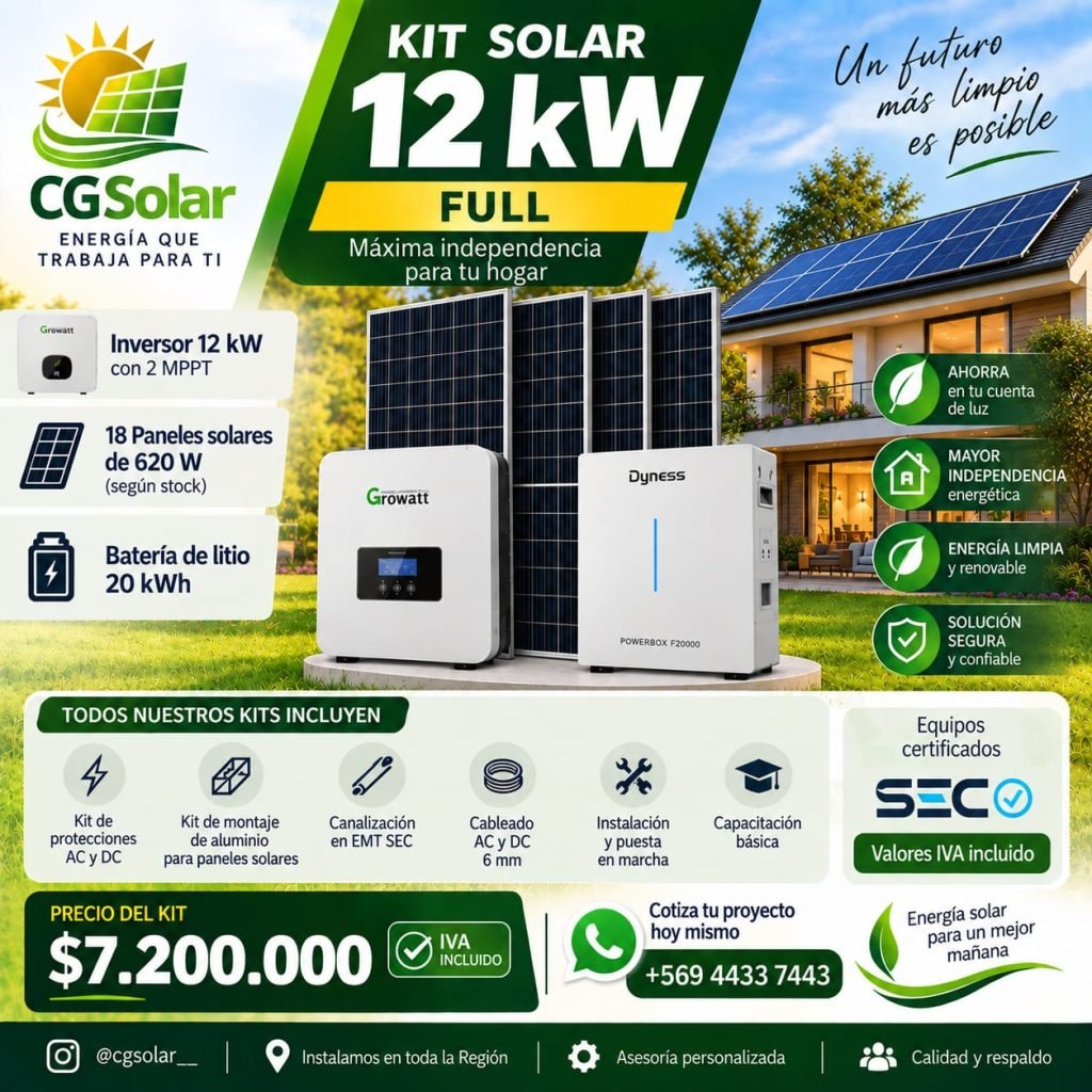Kit Solar 12kW Full