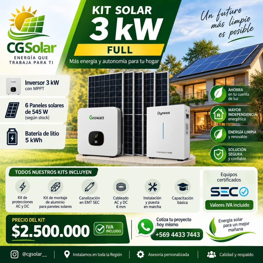 Kit Solar 3kW Full
