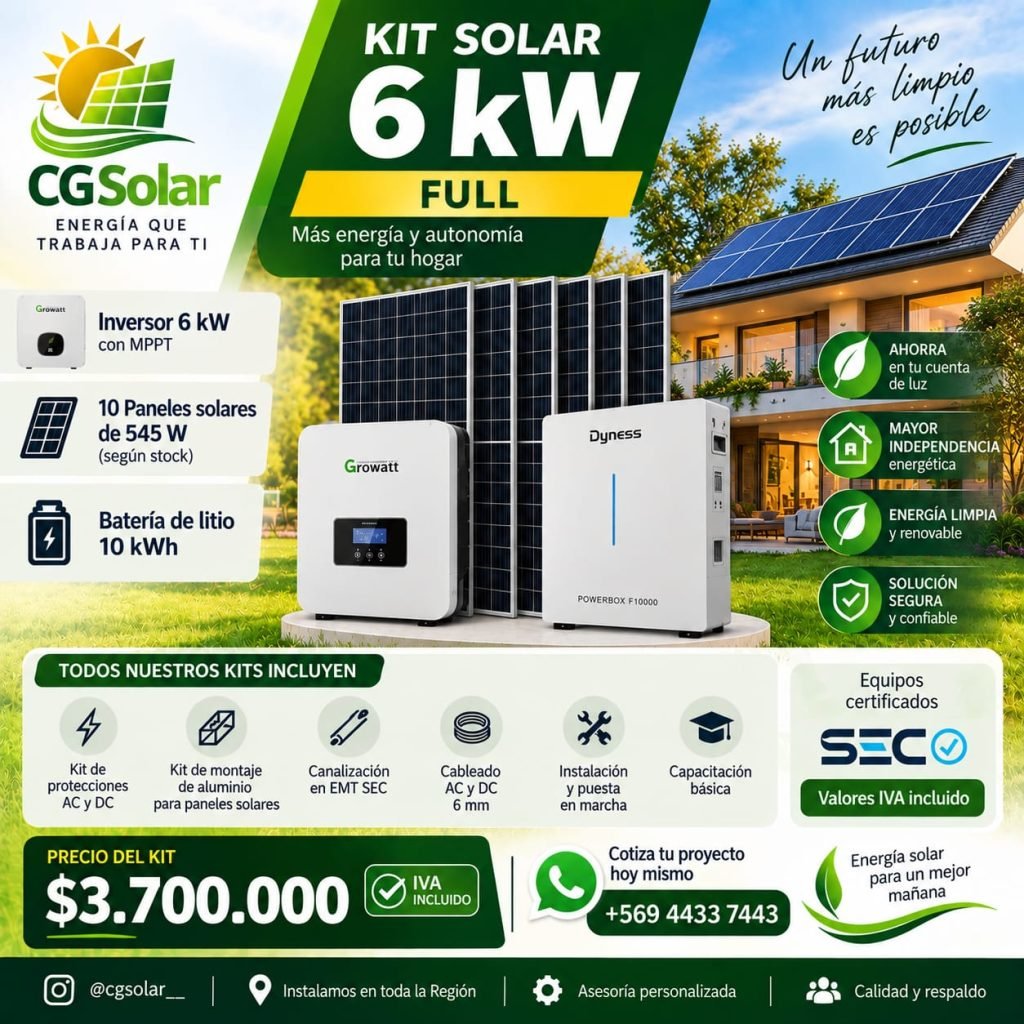 Kit Solar 6kW Full