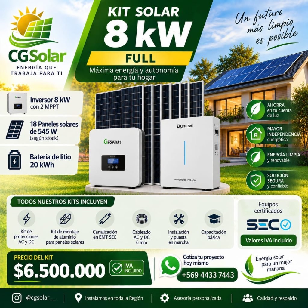 Kit Solar 8kW Full