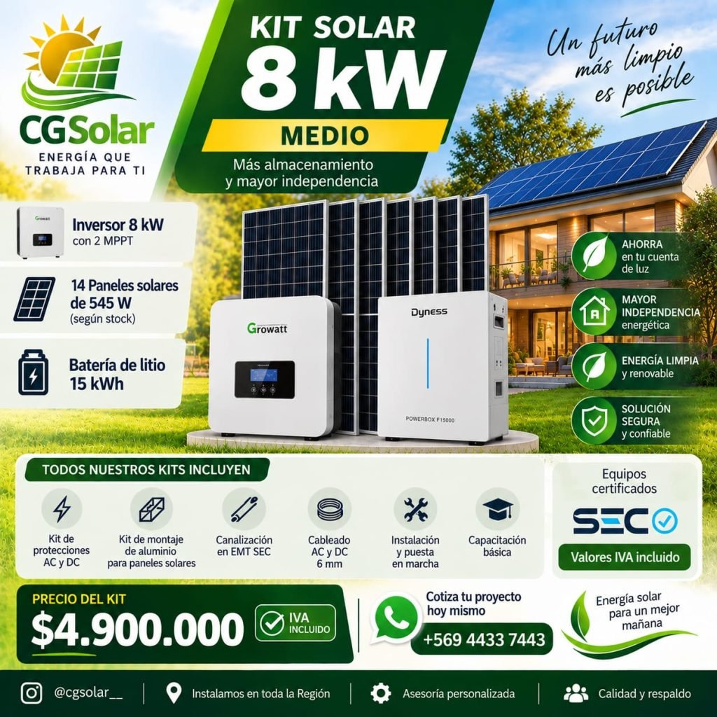 Kit Solar 8kW Medio